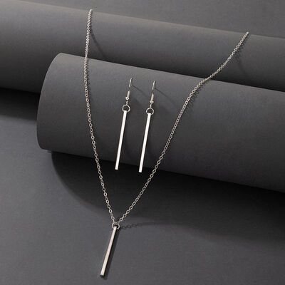 docona Elegant Gold Stick Jewelry Sets for Women Pendant Nec