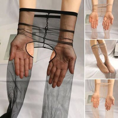Through Stretchy Stockings Leggings Women Pantyhose Sheer Op