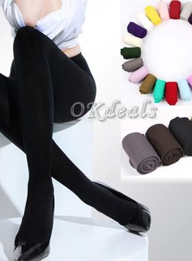 8 Colors Women's Spring Autumn Footed Thick Opaque Stockings