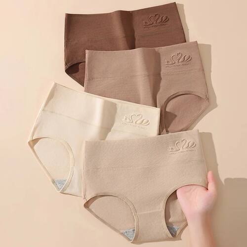 4PCS High Waist Women's Panties Body Shaper Underwear Breath