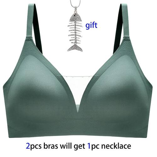 Latex Seamless Underwear Women No Steel Ring Lace Tube Top G