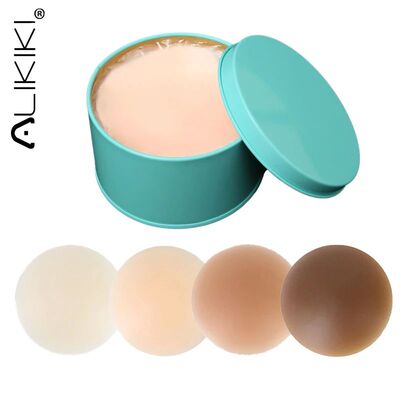 4 Pairs Ultra Thin Reusable Nipple Covers Stickers Adhesive