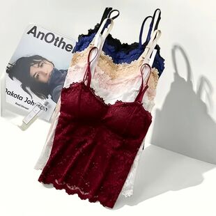 Lace Bra Top Women Floral Lace Bralettes Sexy Lingerie Non-w