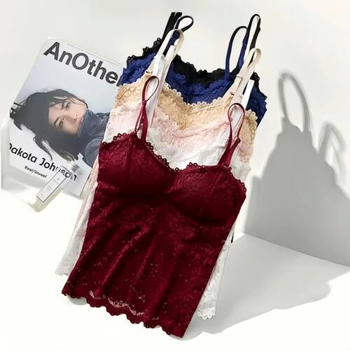 Lace Bra Top Women Floral Lace Bralettes Sexy Lingerie Non-w