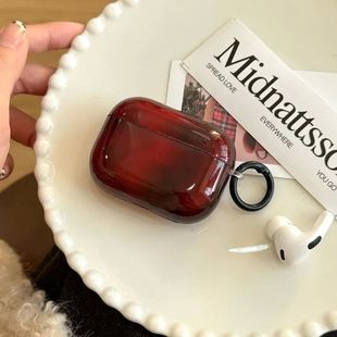 Retro Red Halo Headphone Case For AirPods Pro 2 3 Wireless C