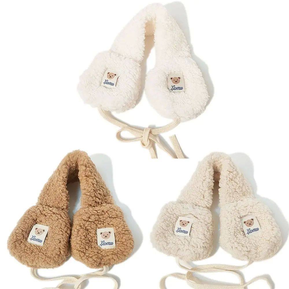 NewKorea Women Winter Warm Plush Earmuff Ear Warmer Cute Bea