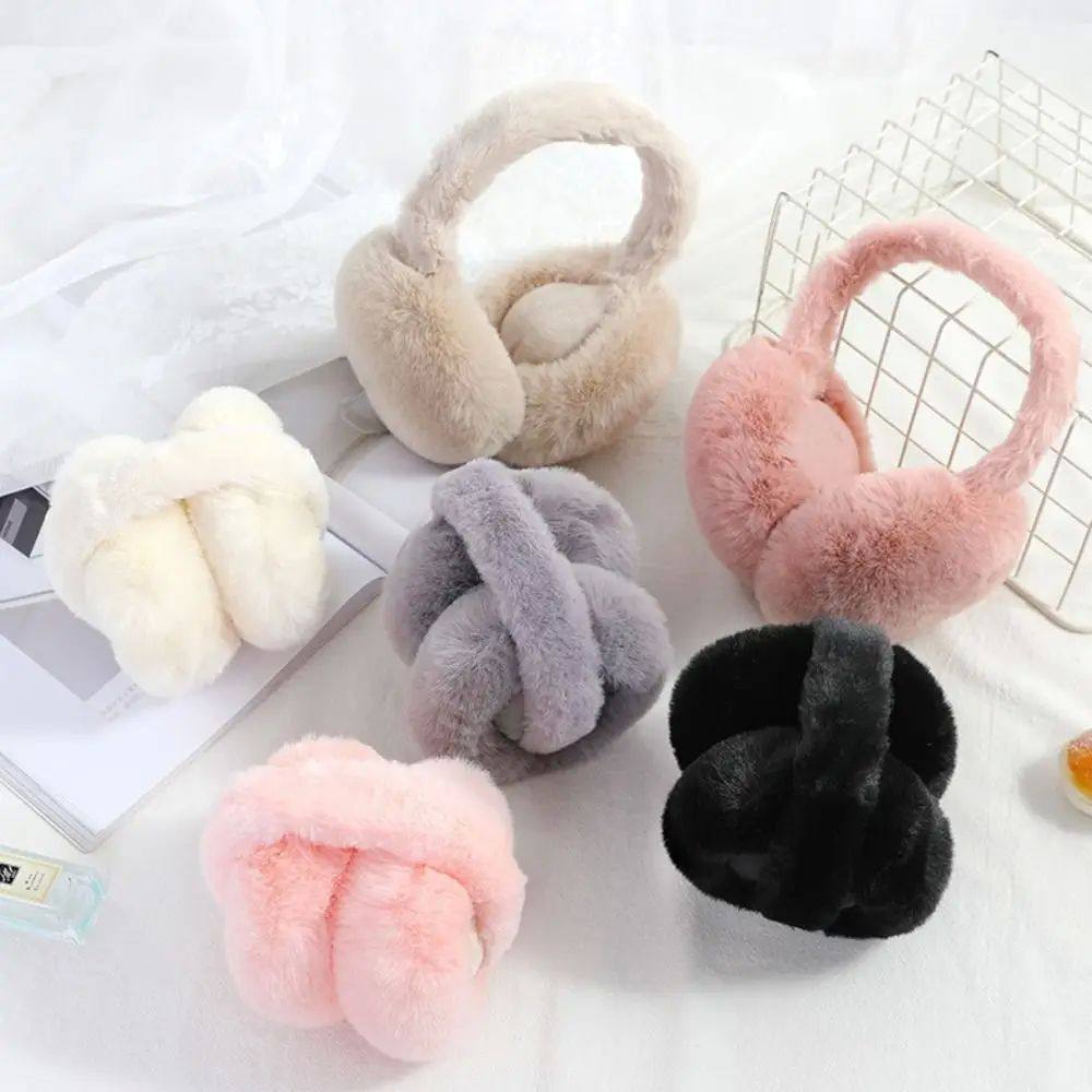 New Warm Plush Ear Warmer Folding Cold Protection Earflap So