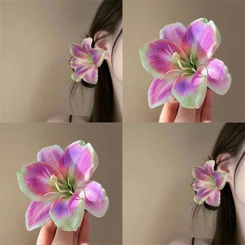 Lily Flowers Hair Clips Bohemian Small Hairpin Bridal Barret