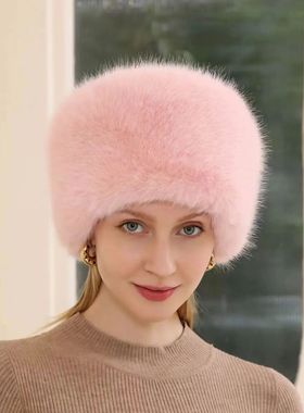 Faux Fur Headband Women Winter Hats Warm Fur Faux Bomber Flu