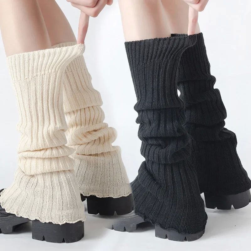 2025 Spring Lolita Leg Warmers Socks Female Knitted Warm Foo