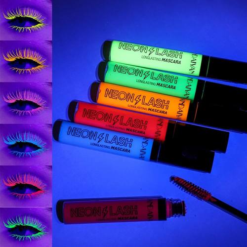 UV Light Neon Colorful Mascara Halloween Cosmetic Pigment Sh
