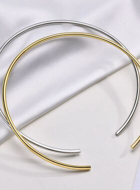 Stainles Steel Chocker Collar Necklace For Women, Open Neck