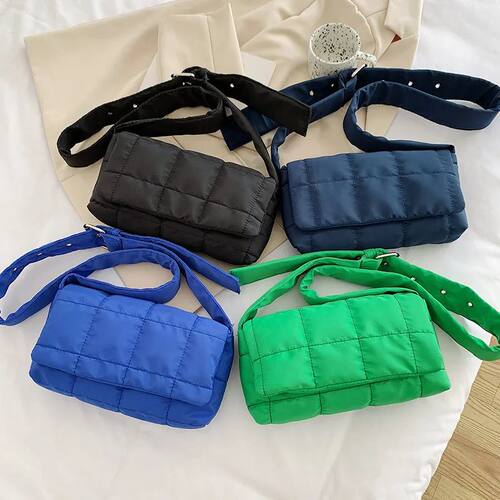 NewSpace Pad Cotton Women Shoulder Bags Winter Nylon Padded