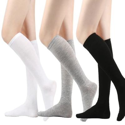 Black White Striped Long Socks Women Sexy Over Knee Thigh Hi