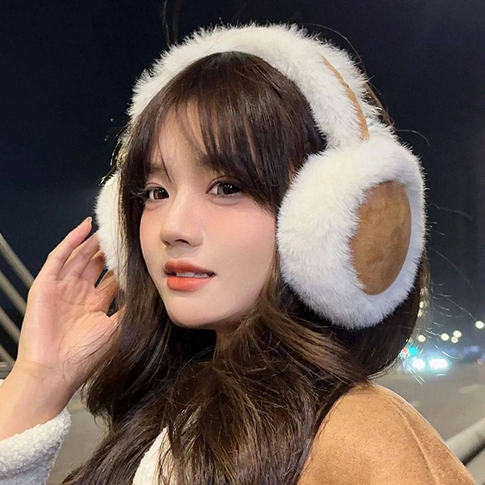 Fashion Plush Earmuffs Portable Foldable Ear Warmer High-qua