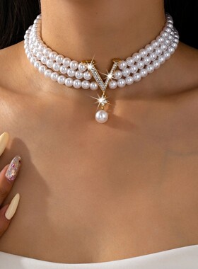 Elegant Summer Luxury Imitation Pearl High-End Women's Jewel