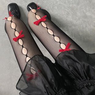 New Sweet Cute Women Bow Tights Stockings Style Lolita Kawai