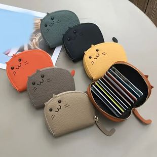 Cartoon Cat shaped design Wallet Women's Multi-card slots Ho