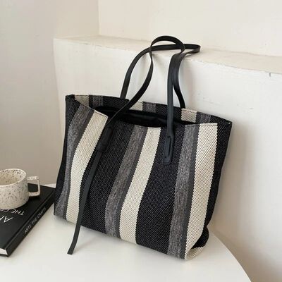 Raffia Summer Bags for Woman  Stripe Designer Shoulder  Cros