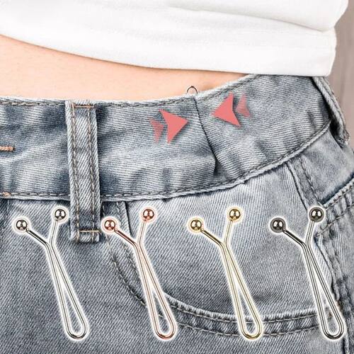4/10PCS Jeans Skirts Detachable Buckle Accessories Adjustabl