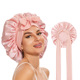 Hat Bea Wide Silk Imitation Bow Round Ribbon Colored Women