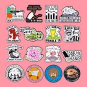 Enamel Frog Animal Quotes Goose Cartoon Badge Pin Brooch