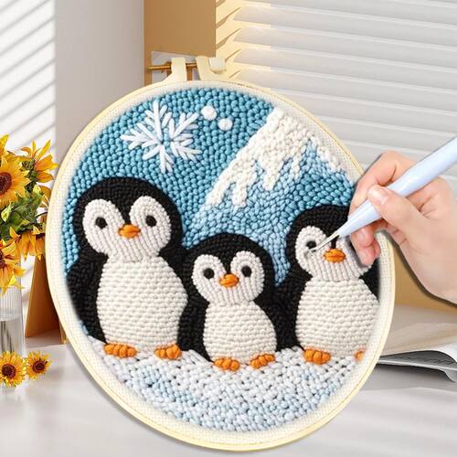 Diy Punch Needle Embroidery Starter Kits For Beginner Cartoo