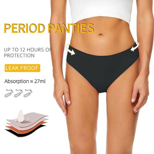 Swimwear Menstrual Leakproof Bikini Bottom Absorbent Pants H