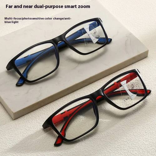 Photochromic Multifocal Reading Glasses Sports Anti Slip Old