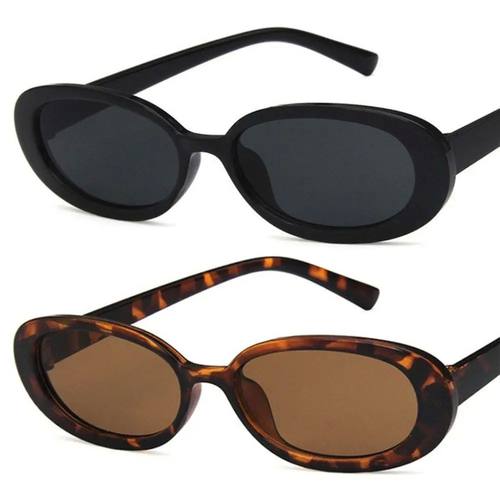 Retro Sunglasses for Women Small Oval Frame Sun GlassesShade