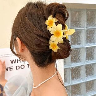 Clips Large Color Sweet Women for Claw Hair Flower Candy New