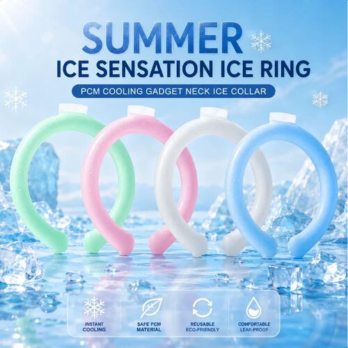 1 Pcs Cooling Neck Wraps, Reusable Ice Neck Cooler Wearable