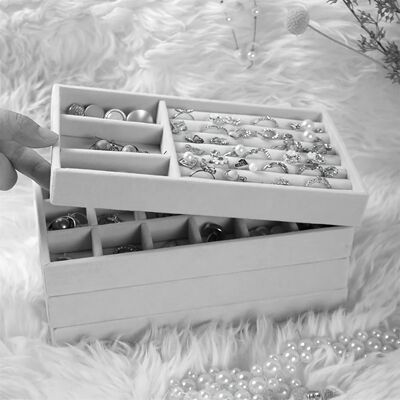 1pc Velvet Jewelry Display Stackable Exquisite Jewellery Hol