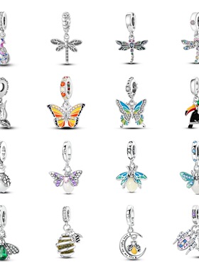 2026 Insect pendant accessories with silver plated copper