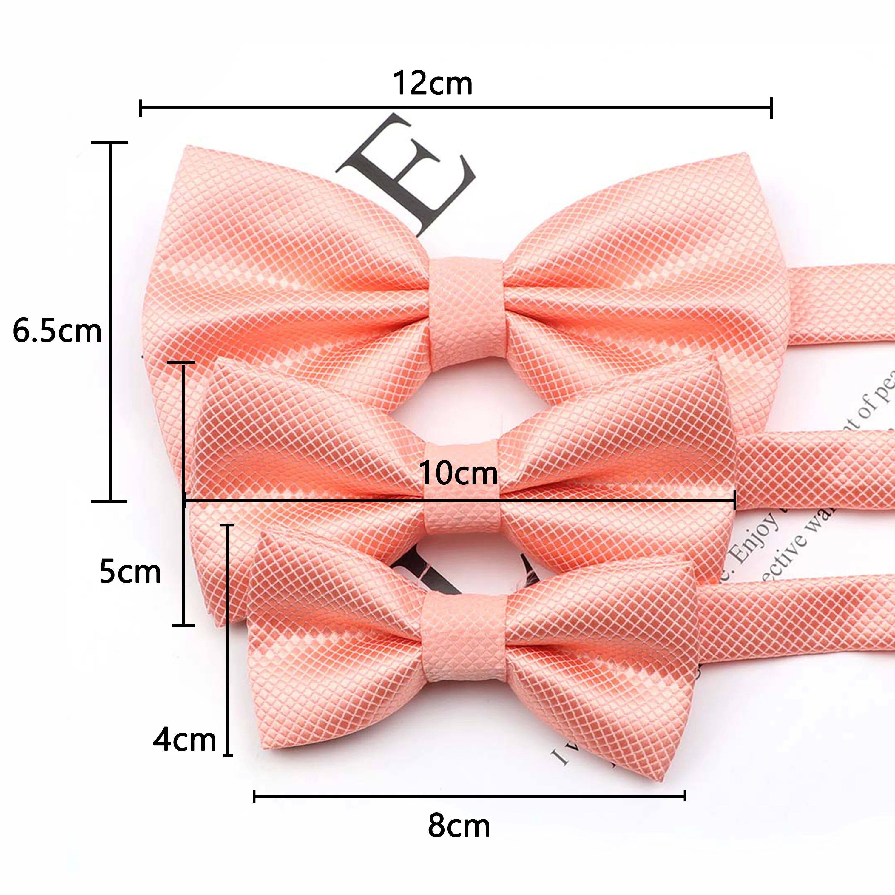 3 Sizes Parent-Child Bowtie Set Solid Color Lovely Kids Pet
