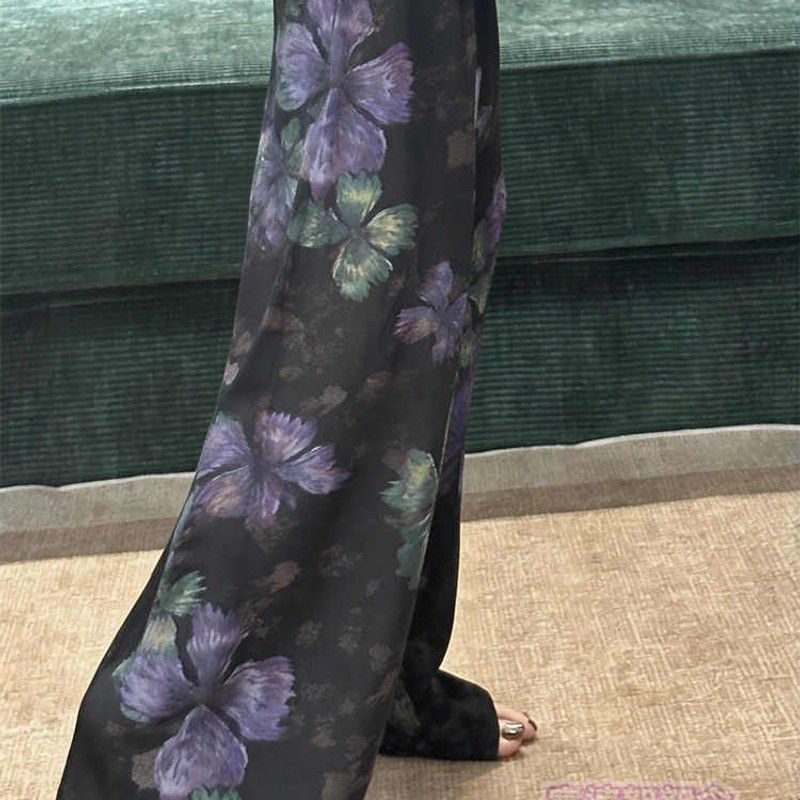 夏季遛弯裤棉绸裤子女长裤外穿凉凉裤薄款空调裤可爱睡裤2026新款