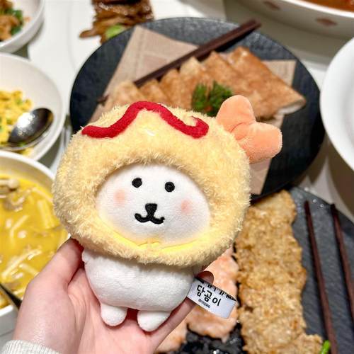 小熊关东煮系列可爱炸虾10cm13cm娃衣自嘲熊衣服头套帽子娃用挂件