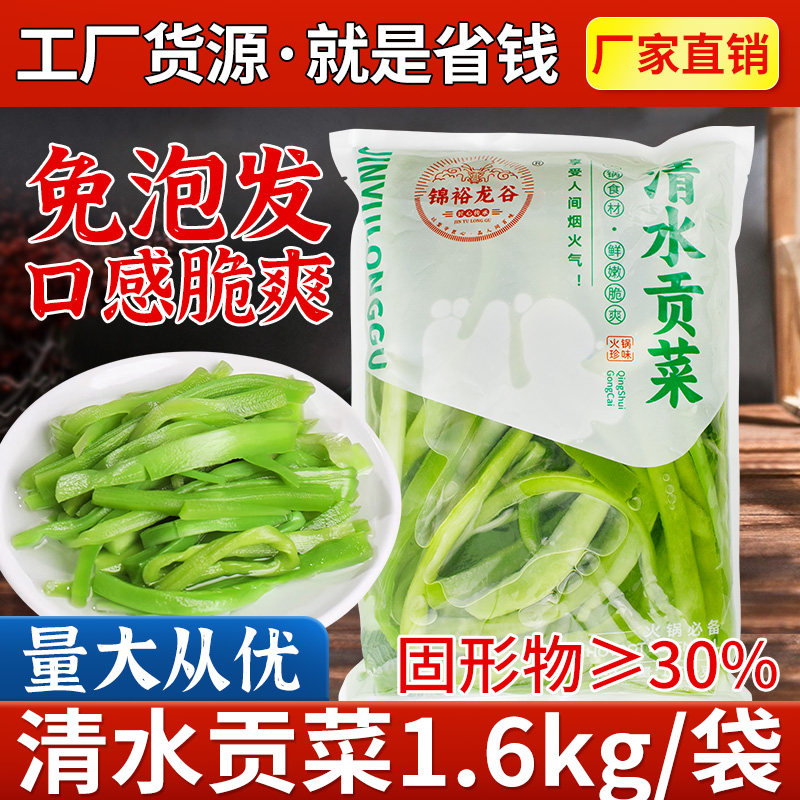 清水贡菜1.6kg商用装免泡