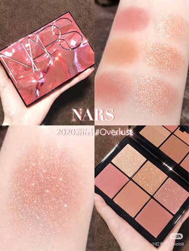 绝版 Nars/纳斯限量6色晚霞盘修容高光腮红盘 OVERLUST 4.5g*6