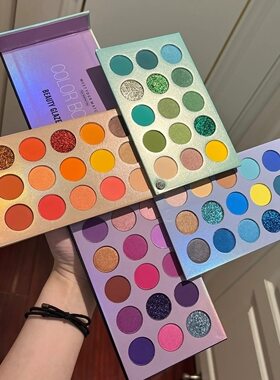 Beauty Glazed color board60色眼影盘 色板盘多色橙蓝绿紫正品