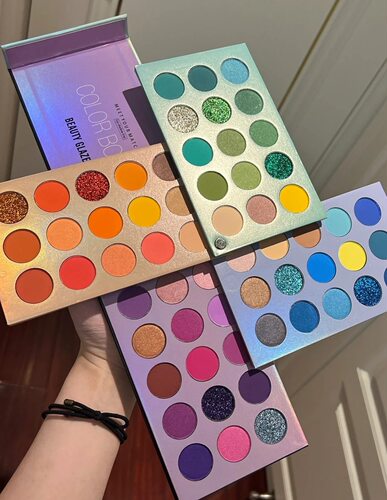 Beauty Glazed color board60色眼影盘 色板盘多色橙蓝绿紫正品