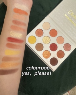 美国正品 colorpop卡拉泡泡眼影盘 yesplease日落she玫瑰大地12色