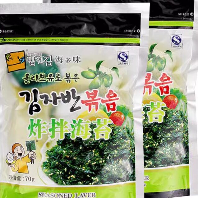 韩式拌饭海苔海多味炸拌海苔即食海苔碎紫菜芝麻炒海苔70克2包