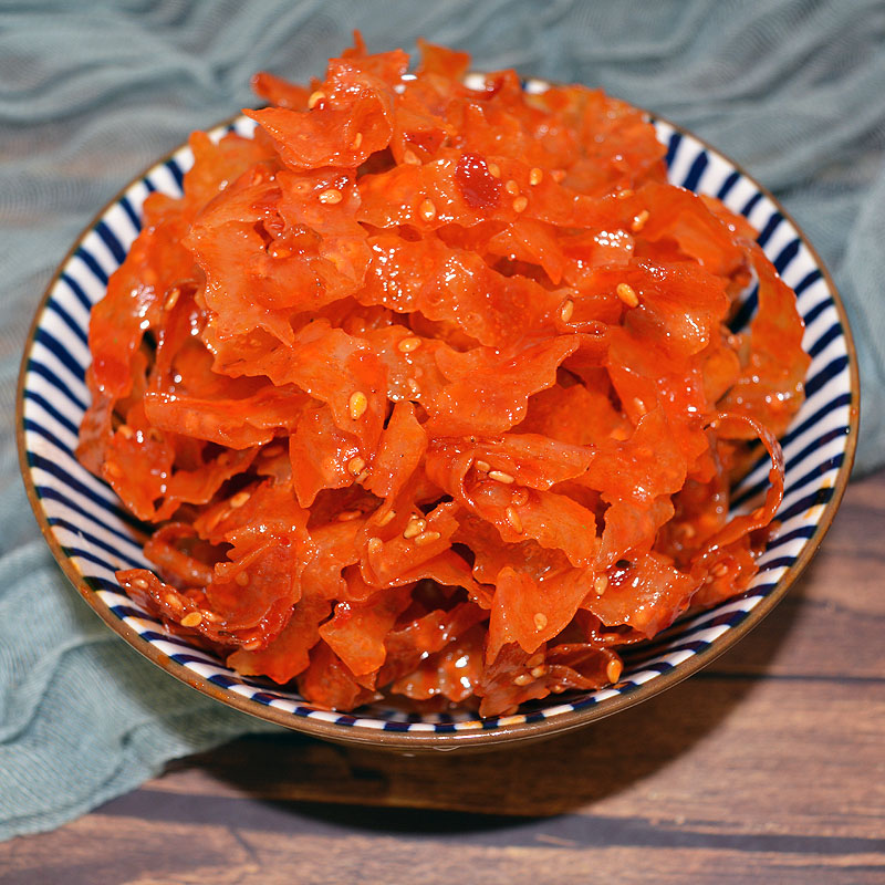 朝鲜族小菜香辣豆皮休闲零食追剧豆皮朝鲜族泡菜250G