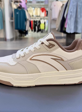 安踏正品街顽LITE男鞋2025秋新款潮撞色时尚网透气板鞋112538051