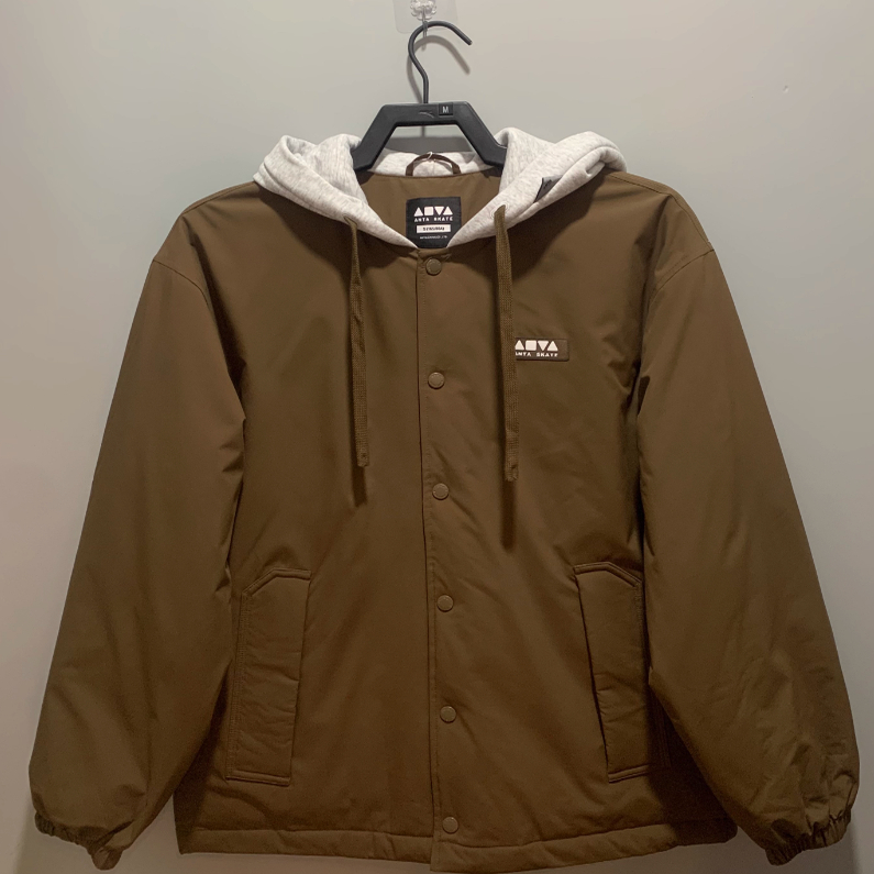 安踏正品男女同款百搭羽绒服男2025冬新款连帽夹克外套172548910