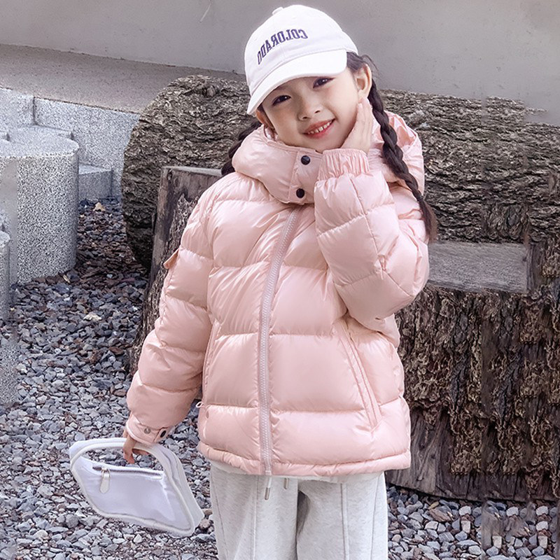童装短款羽绒服男孩女孩新款洋气免洗三防冬季保暖加厚儿童外套潮