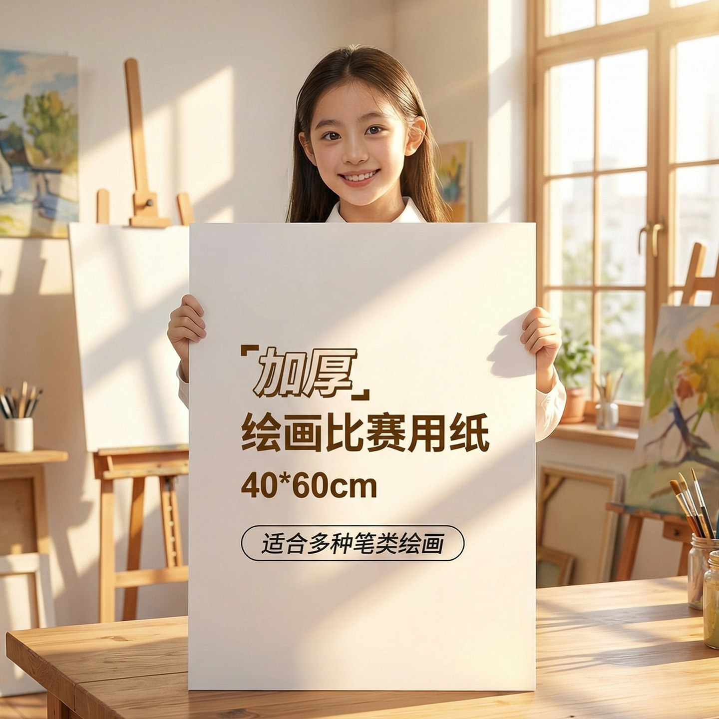 40*60画纸素描纸40x60大4k4开绘画纸比赛马克笔专用纸40乘60白纸A2画画纸加厚180g美术生考试专用