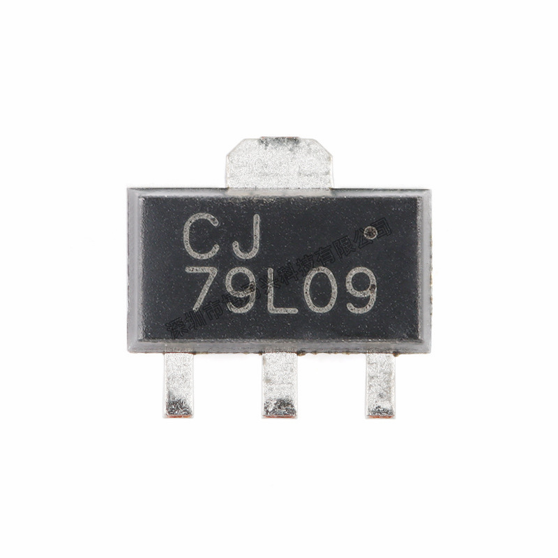 原装正品 CJ79L09 SOT-89-3 9V 100mA三端负电压调节器稳压器芯片