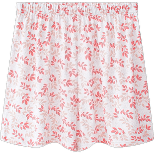 2条AB内裤女中老年纯棉高腰宽松大码平角裤妈妈加肥加大四角短裤